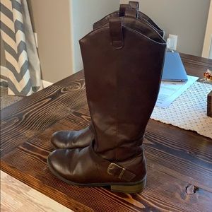 Girls brown riding boots